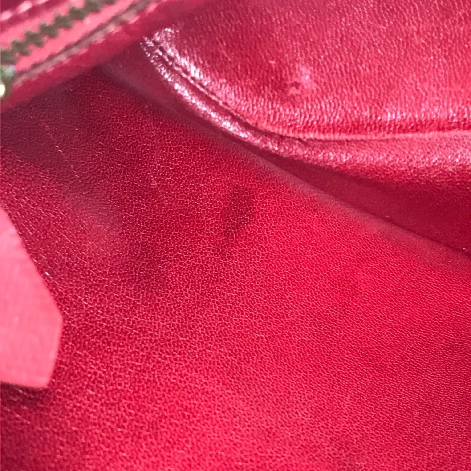 Hermes Red Color Courchevel Leather Shoulder Bag Tote Bag (Pre-Owned)