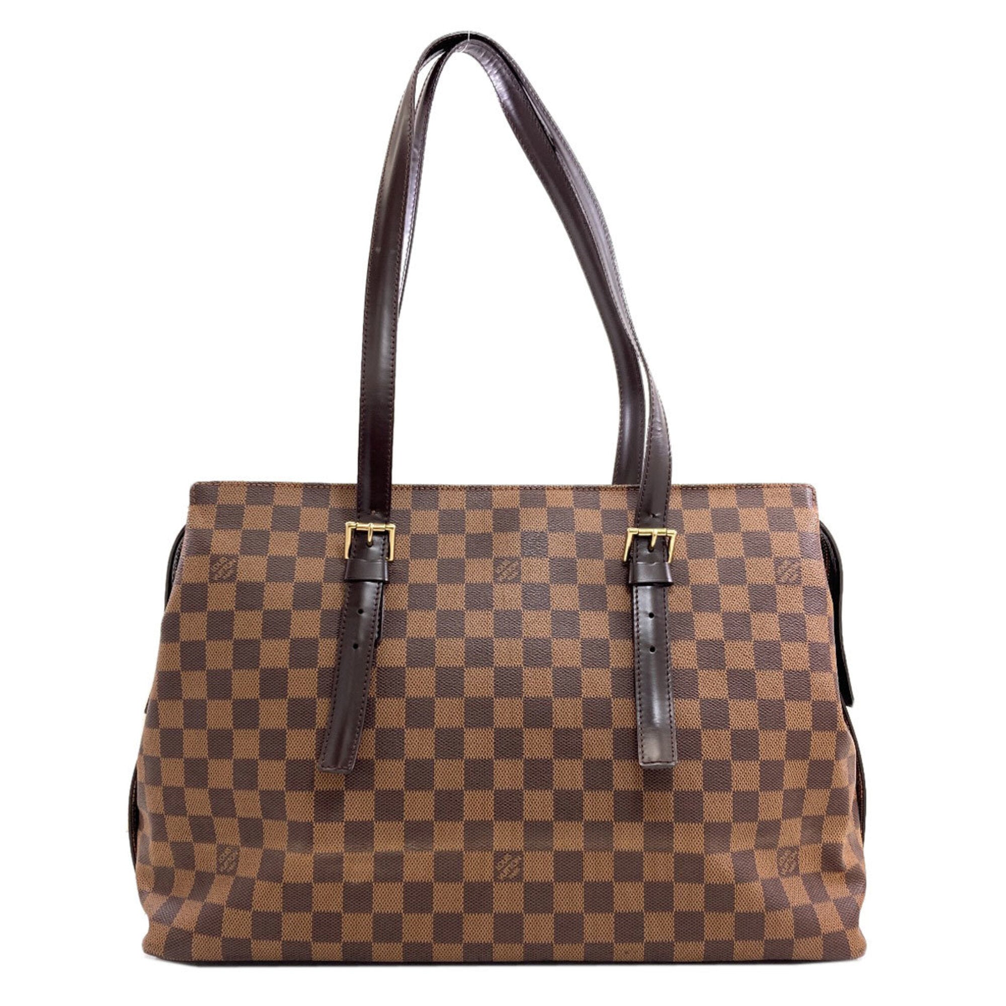 Louis Vuitton Damier Canvas Ebene Damier Canvas Tote Bag (Pre-Owned)