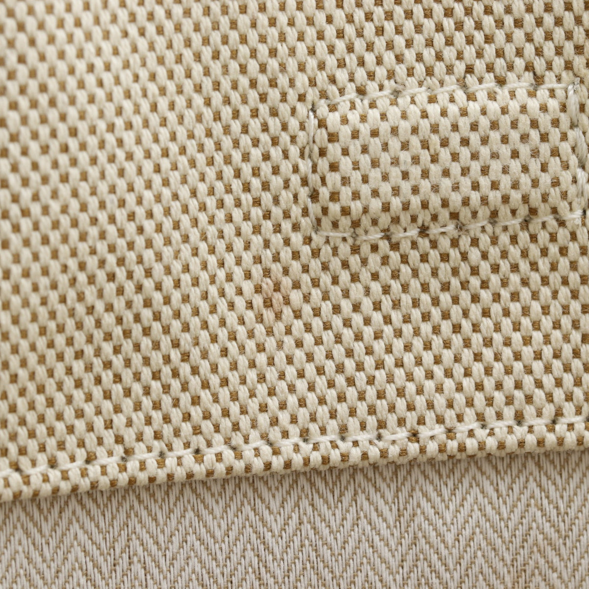 Tory Burch Beige Canvas Leather Tote Bag (Pre-Owned)