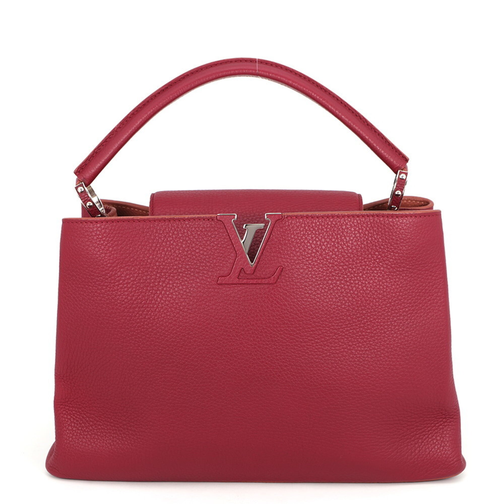 Louis Vuitton Bordeaux Salmon Pink Leather Handbag (Pre-Owned)
