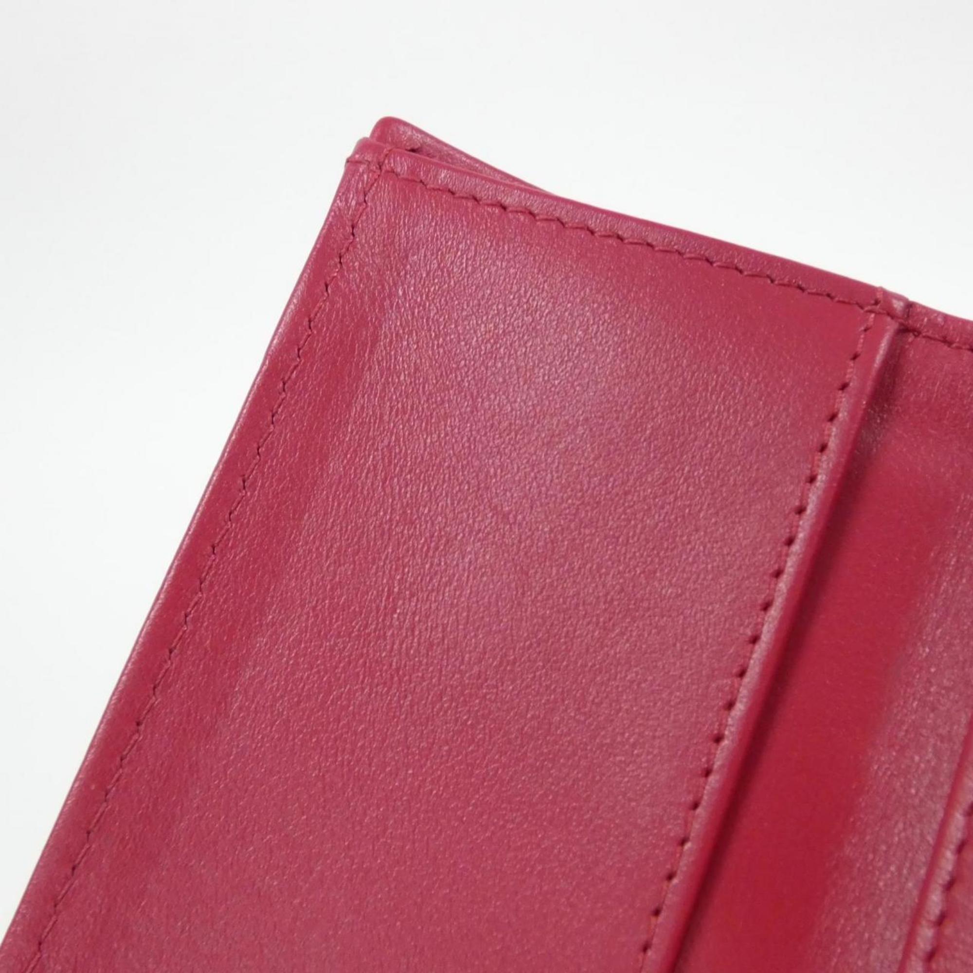 Chanel Pink Grained Calfskin Wallet (Bi-Fold) (Pre-Owned)