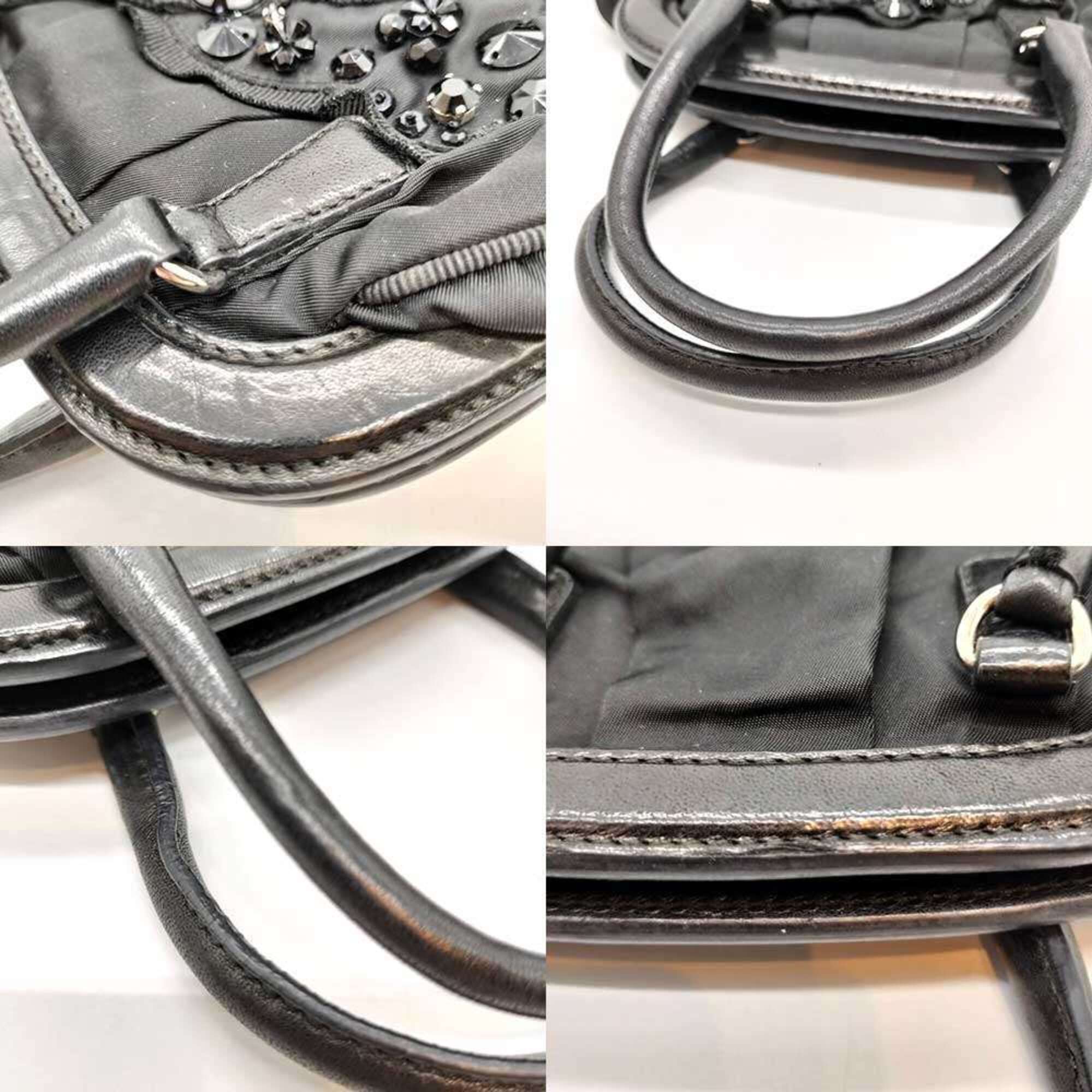 Prada Black Nylon Handbag (Pre-Owned)