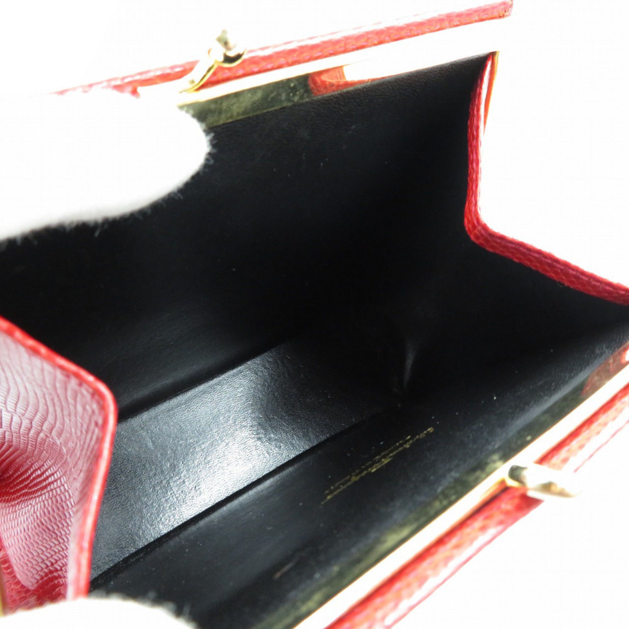 Salvatore Ferragamo Red Color Leather Shoulder Bag (Pre-Owned)