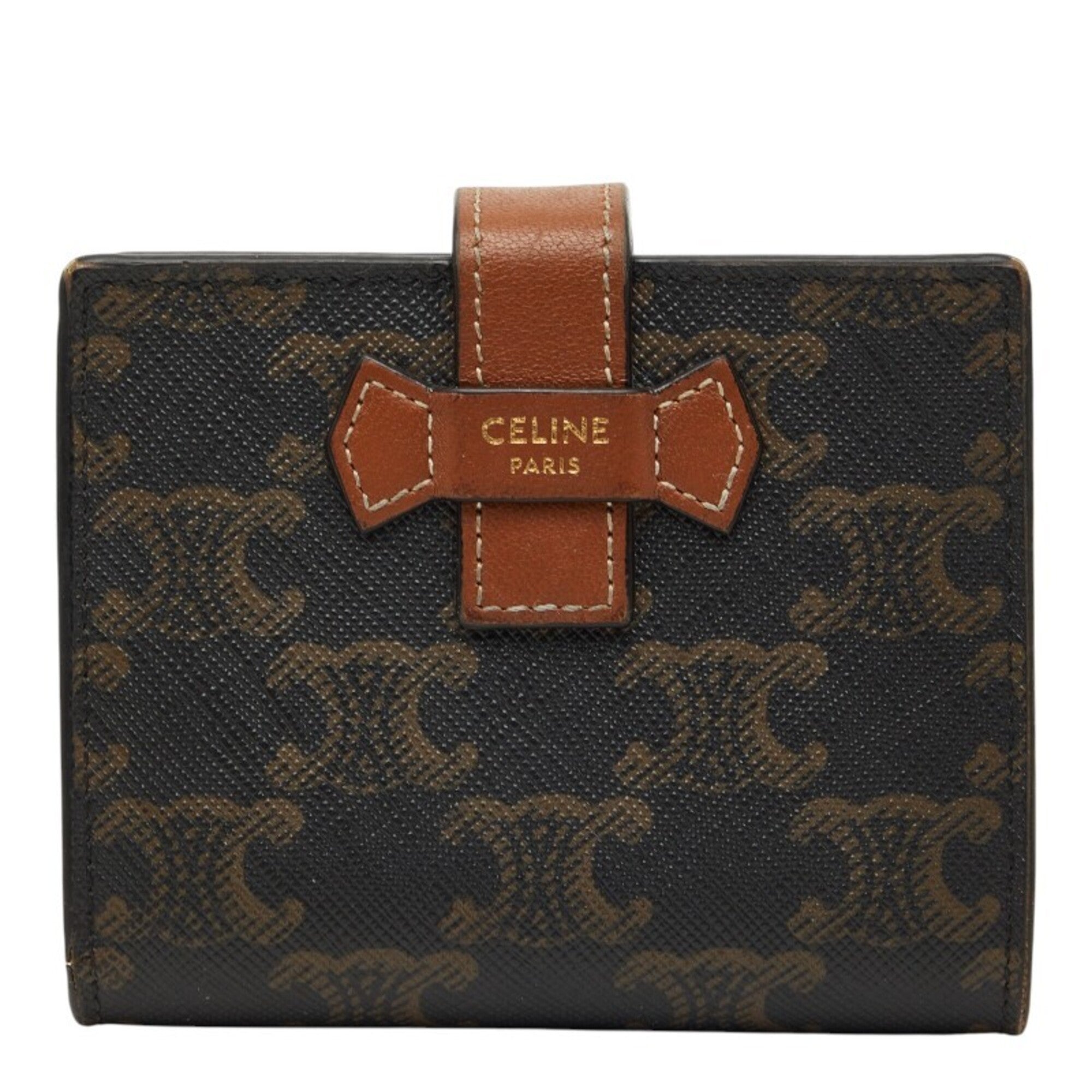 Celine Brown Pvc Wallet (Bi-Fold) (Pre-Owned)