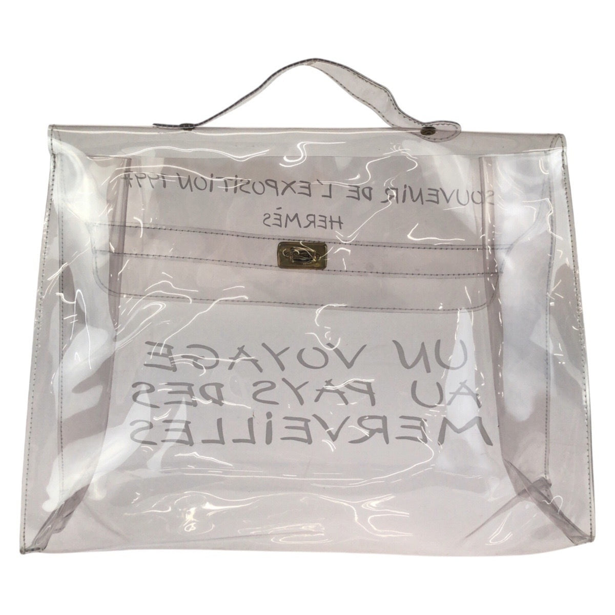 Hermes Clear Vinyl Handbag (Pre-Owned)