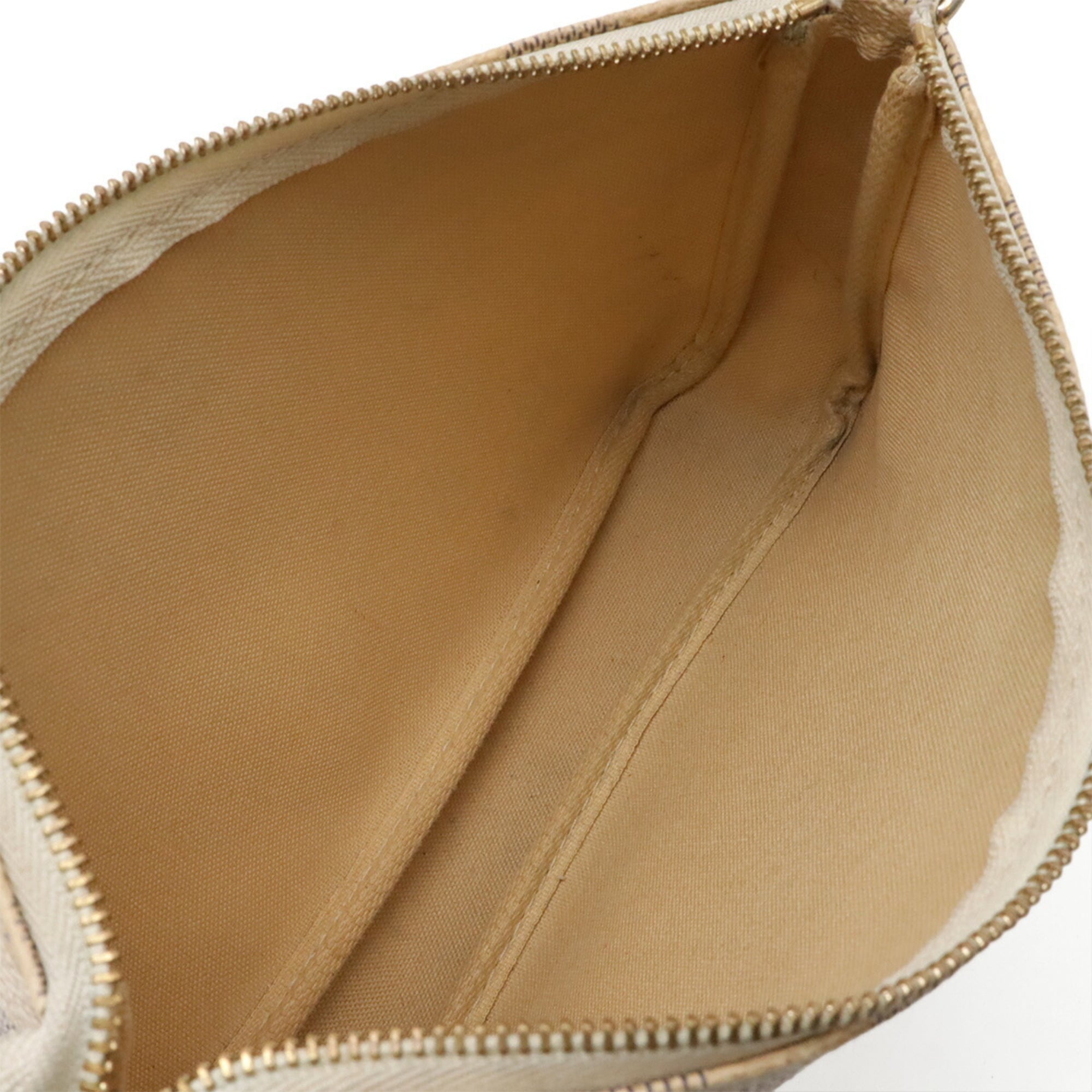 Louis Vuitton Damier Azur Ivory Pvc Handbag Pochette Pouch (Pre-Owned)