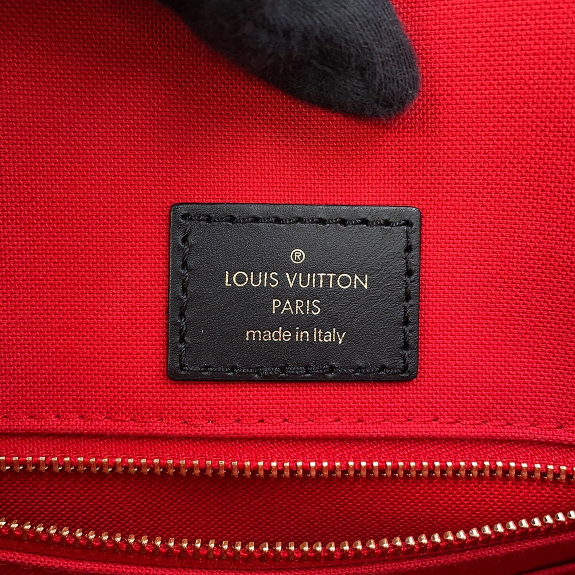 Louis Vuitton Monogram Reverse Red Color Monogram Reverse Handbag Tote Bag (Pre-Owned)