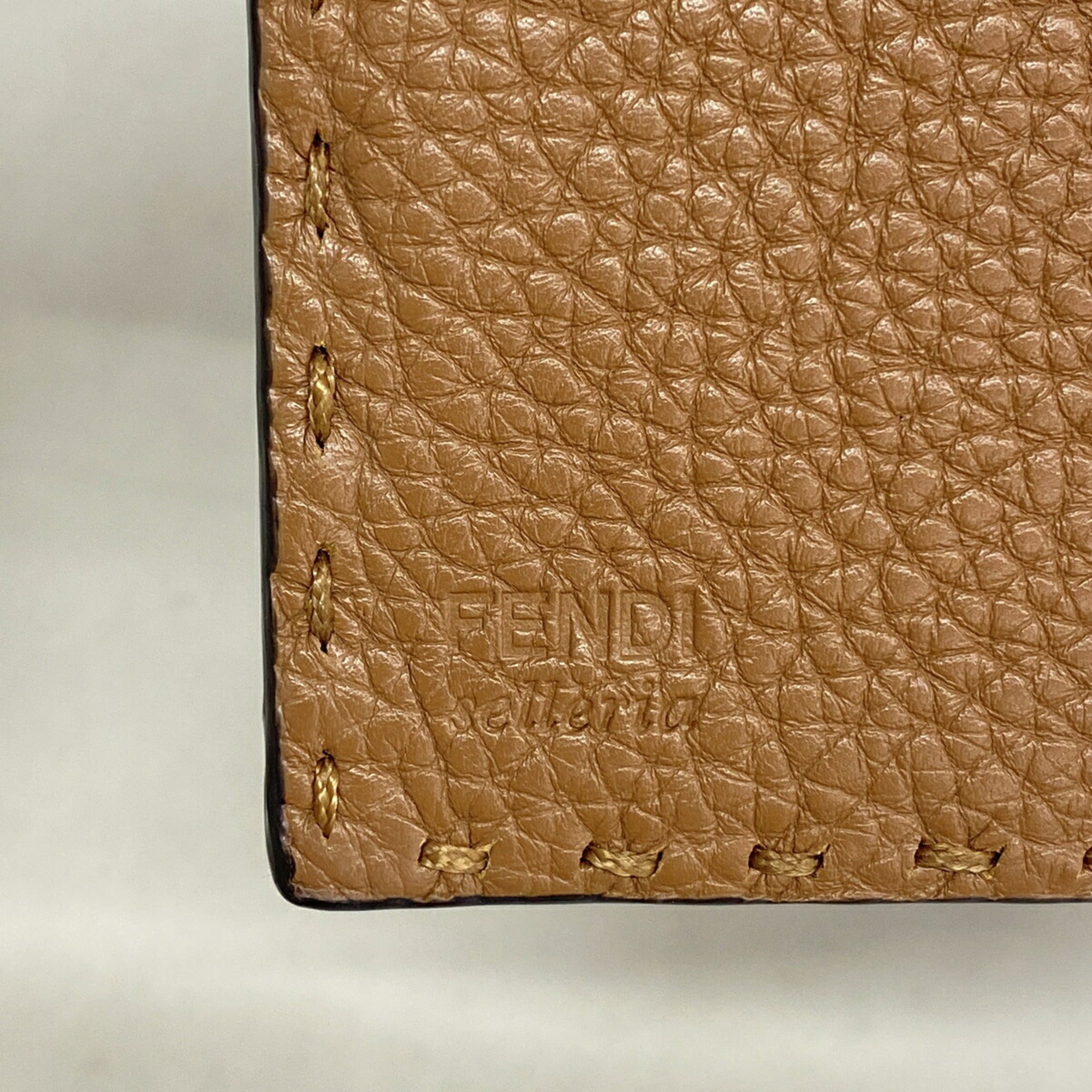 Fendi Brown Leather Long Wallet (Bi-Fold) (Pre-Owned)