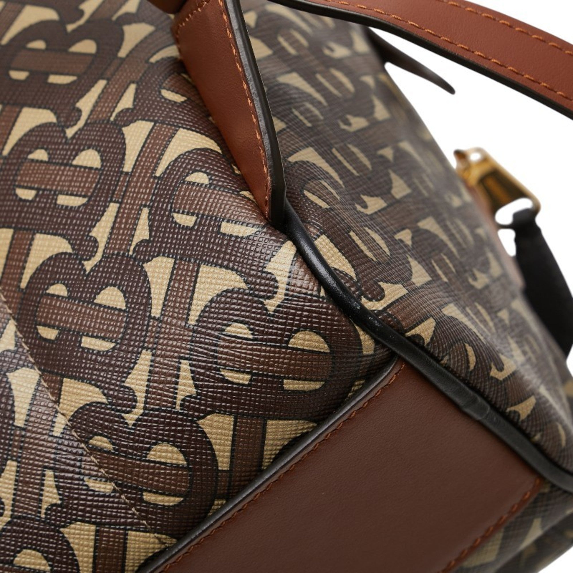 Burberry Brown Pvc Leather Backpack (Pre-Owned)