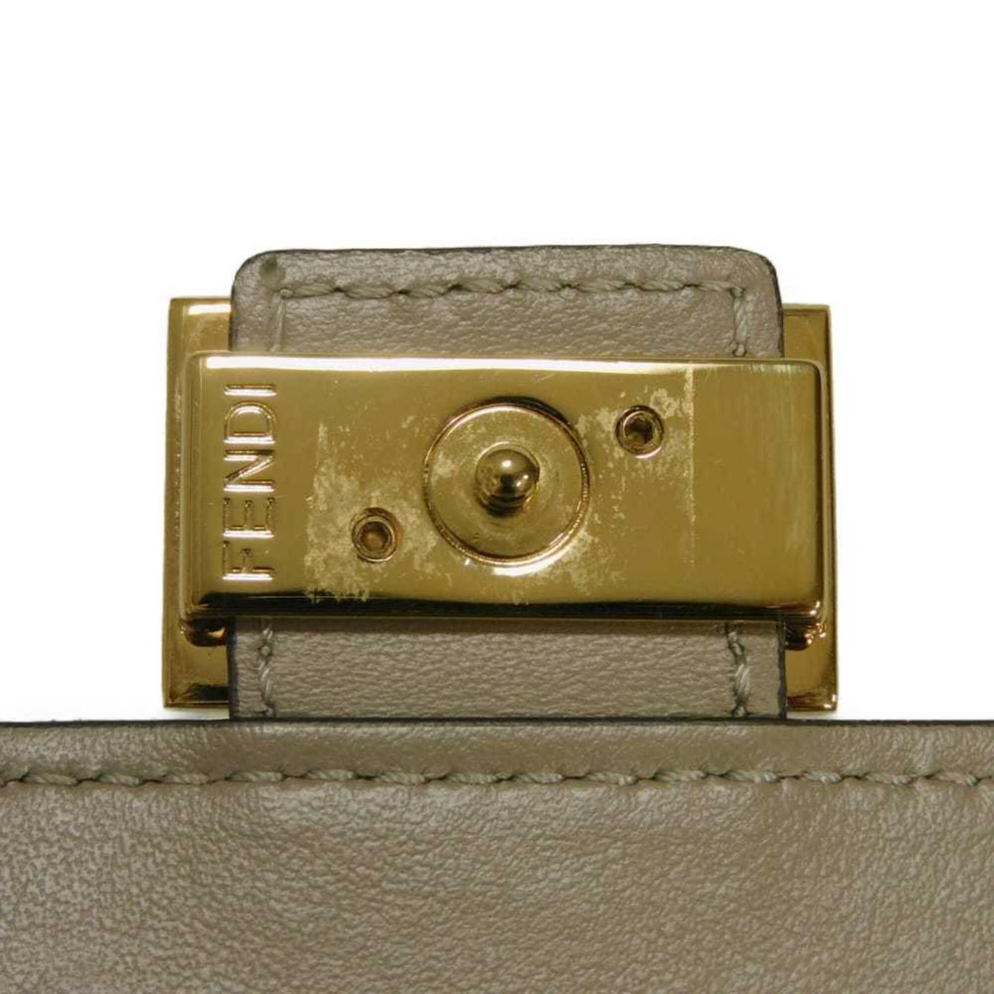 Fendi Beige Fabric Shoulder Bag (Pre-Owned)