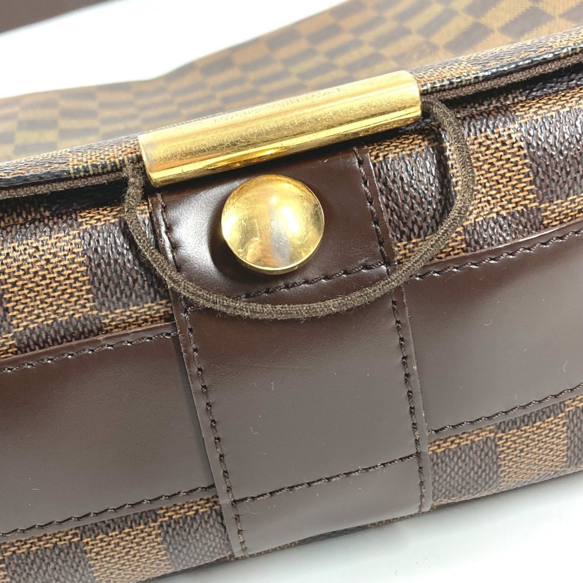 Louis Vuitton Brown Damier Canvas Messenger Bag Shoulder Bag (Pre-Owned)