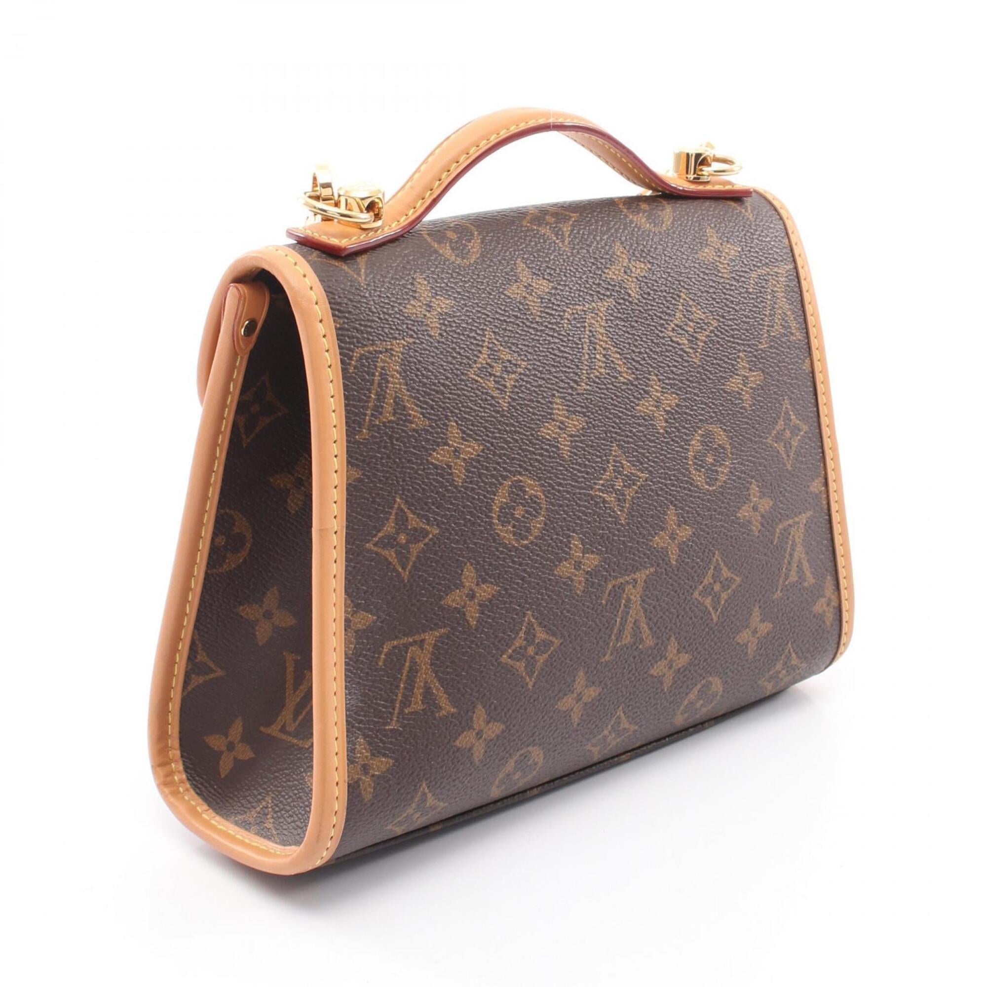 Louis Vuitton Brown Monogram Leather Handbag (Pre-Owned)