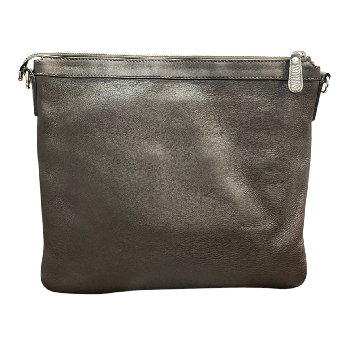 Gucci Brown Leather Messenger Bag Shoulder Bag (Pre-Owned)