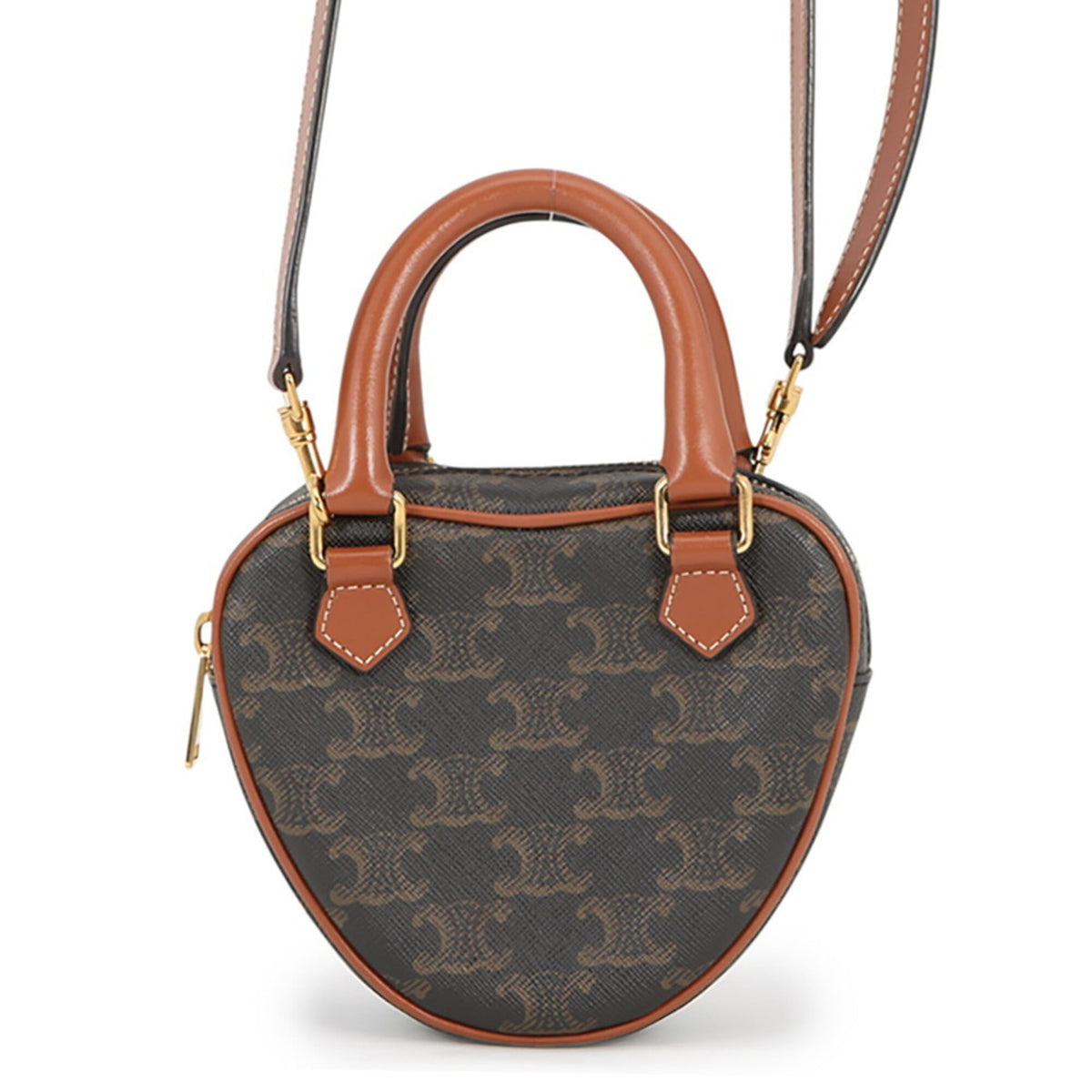 Celine Brown Pvc Leather Handbag Shoulder Bag (Pre-Owned)