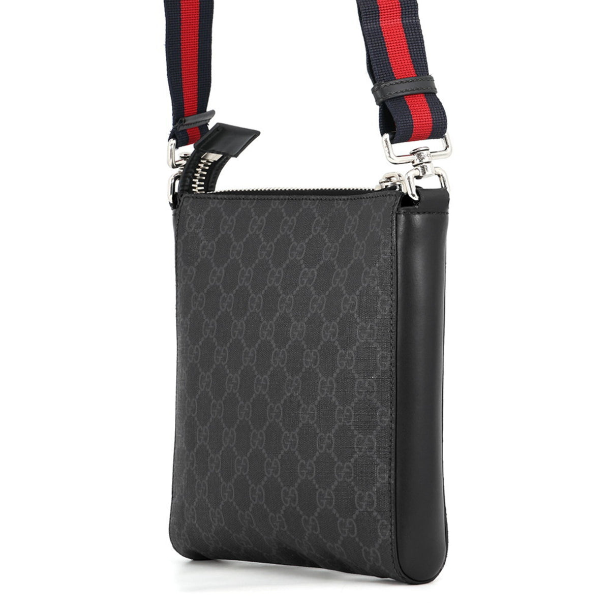 Gucci Black Gg Supreme Handbag Messenger Bag Shoulder Bag (Pre-Owned)