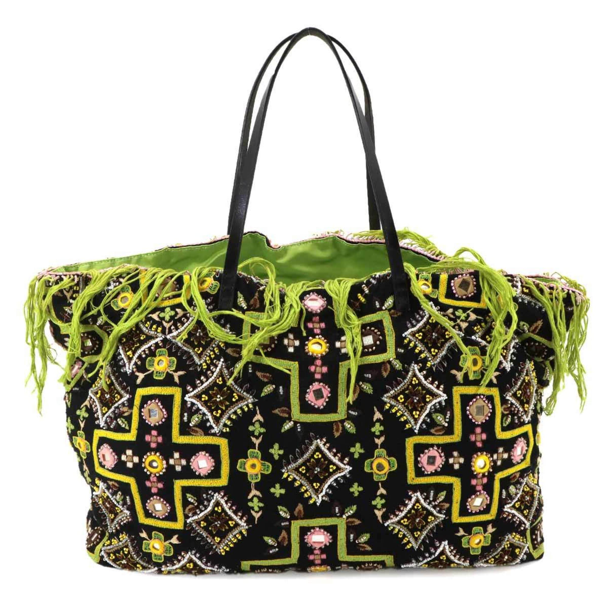 Fendi Multi-Color Canvas Leather Tote Bag (Pre-Owned)