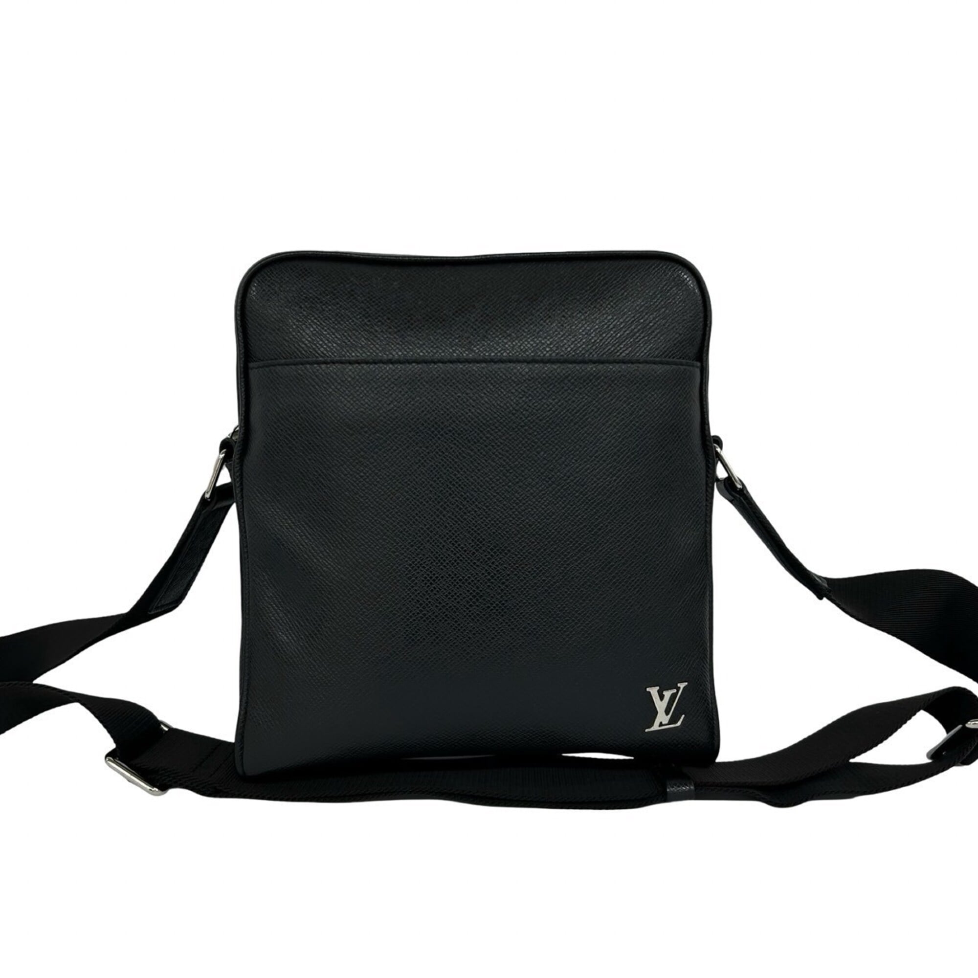 Louis Vuitton Black Leather Pochette Shoulder Bag (Pre-Owned)