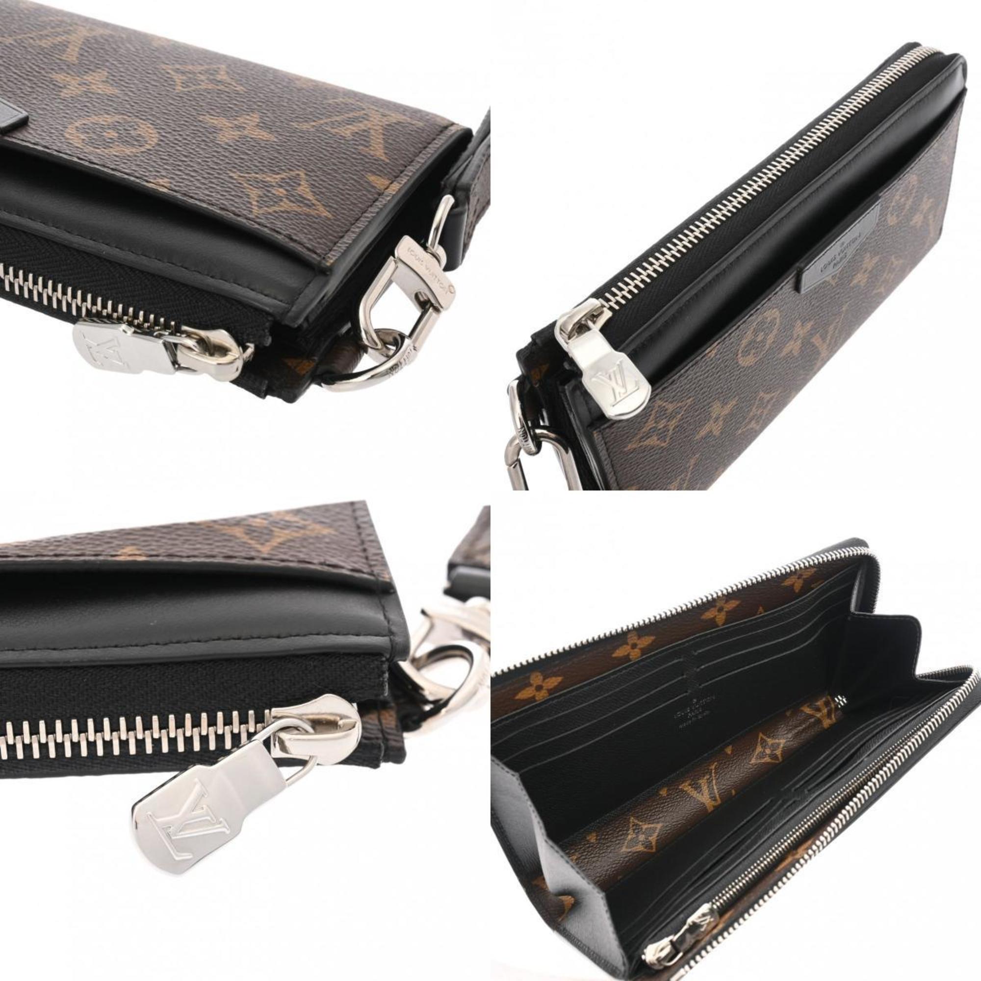 Louis Vuitton Black Brown Monogram Monogram Long Wallet (Bi-Fold) (Pre-Owned)