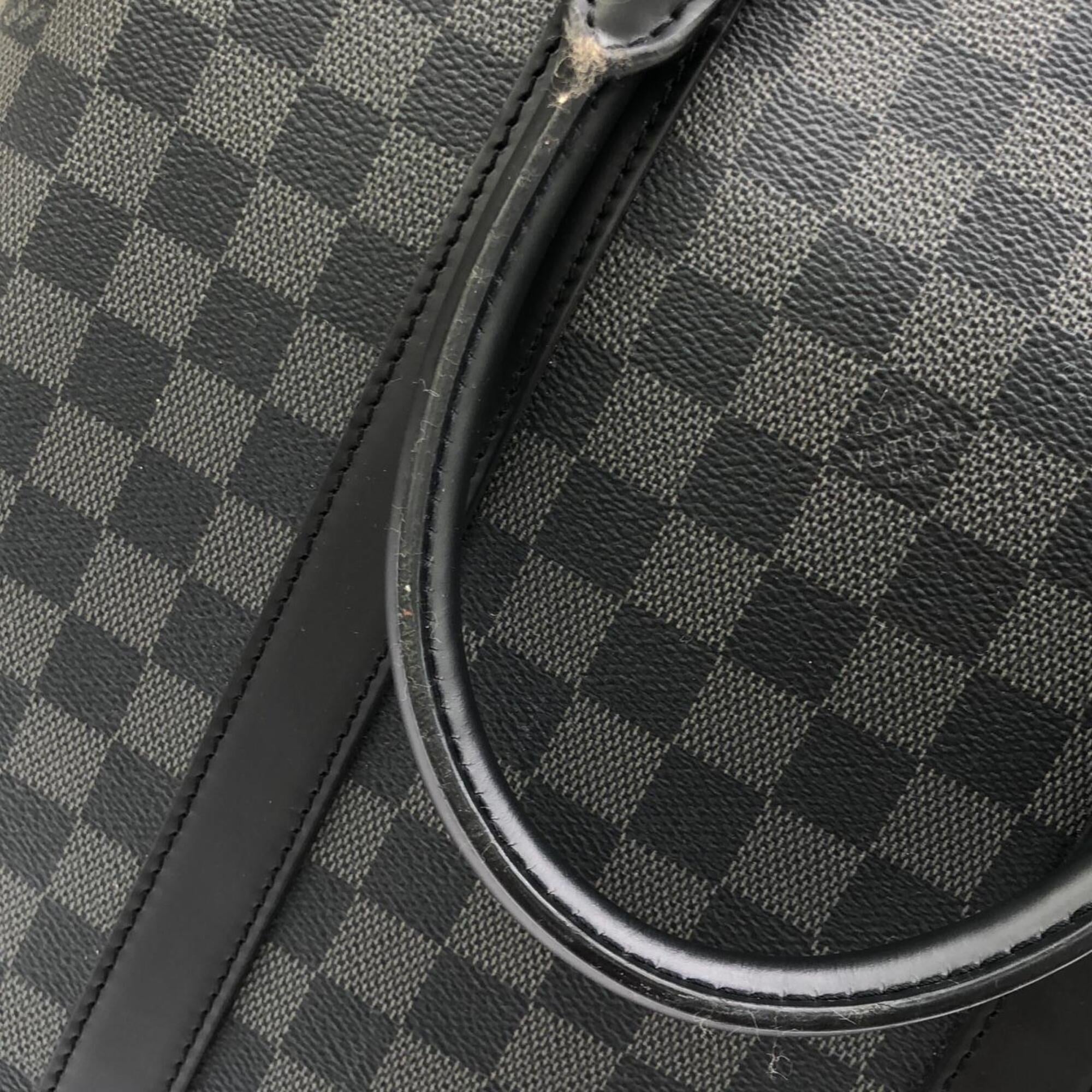 Louis Vuitton Dark Gray Graphite Coated Canvas Handbag (Pre-Owned)