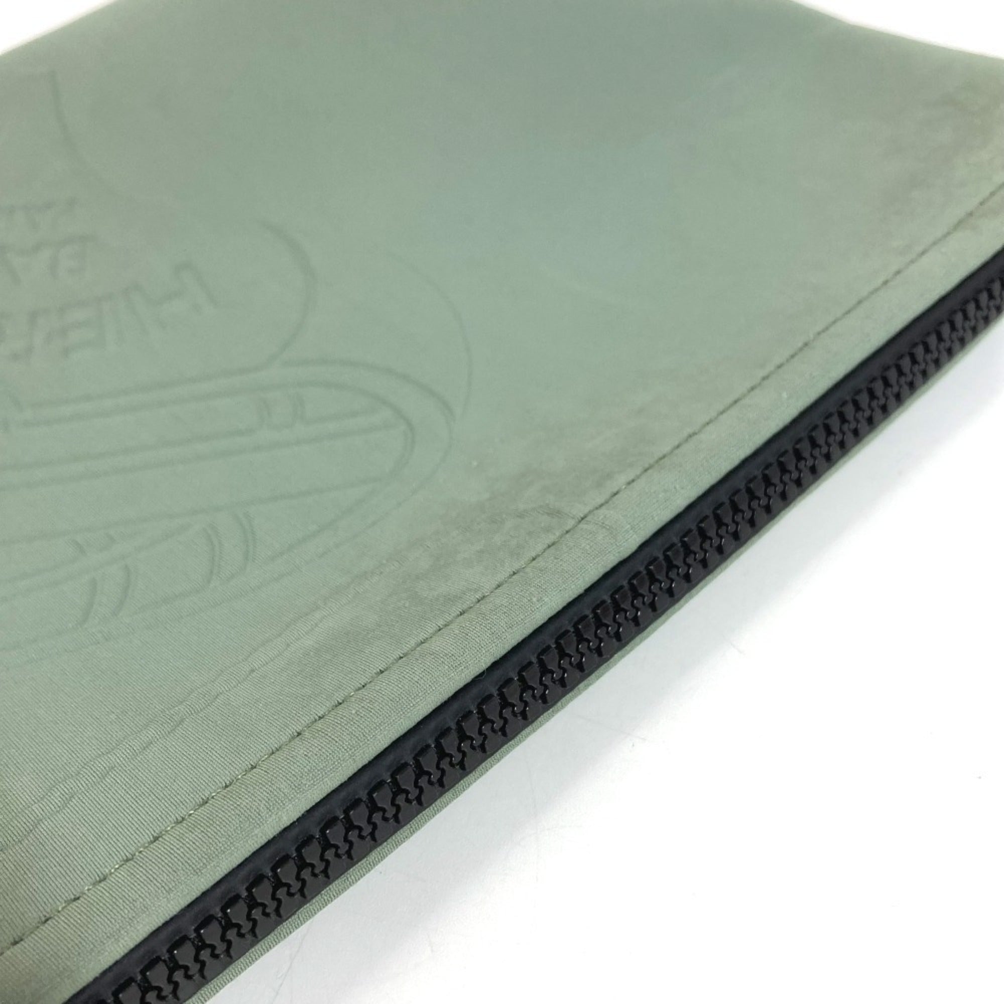 Hermes Khaki Polyamide Clutch Bag Handbag (Pre-Owned)
