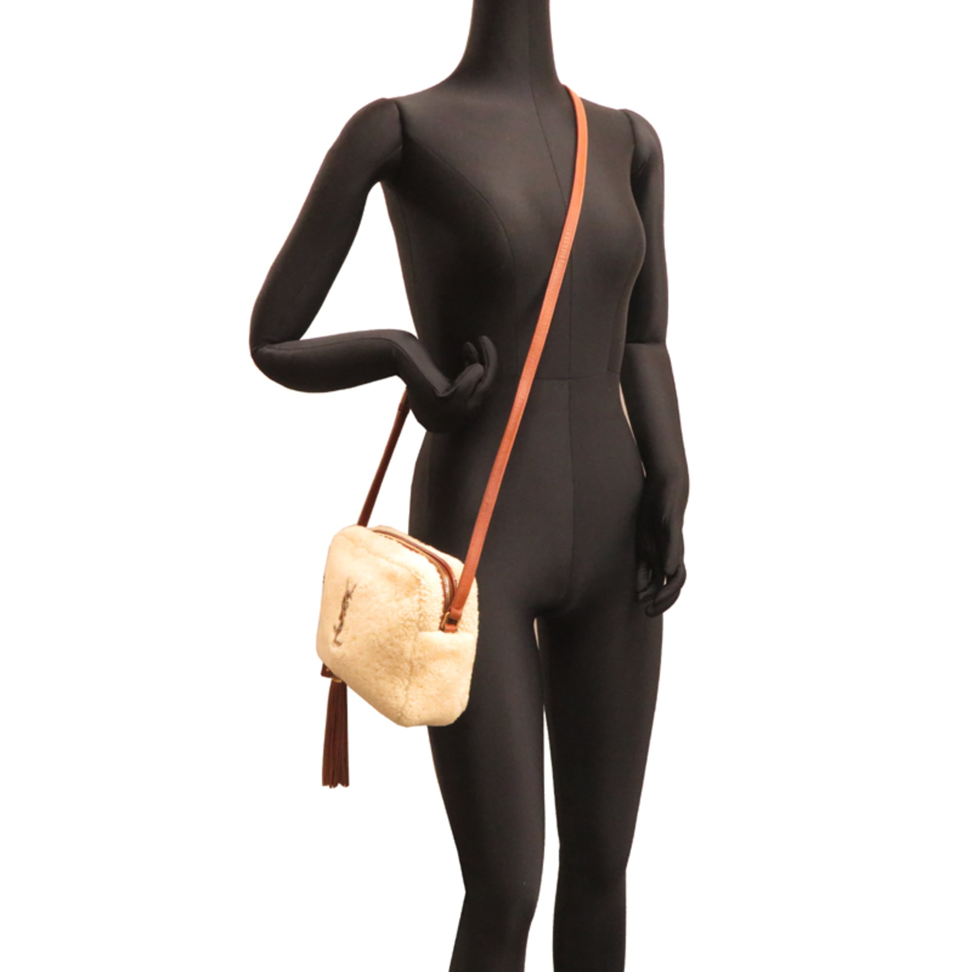 Yves Saint Laurent Beige Leather Shoulder Bag (Pre-Owned)
