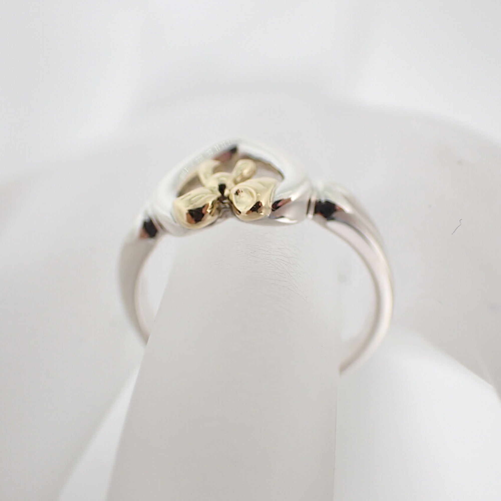 Tiffany Yellow Gold (18K) Sterling Silver 925 Band Ring (Pre-Owned)