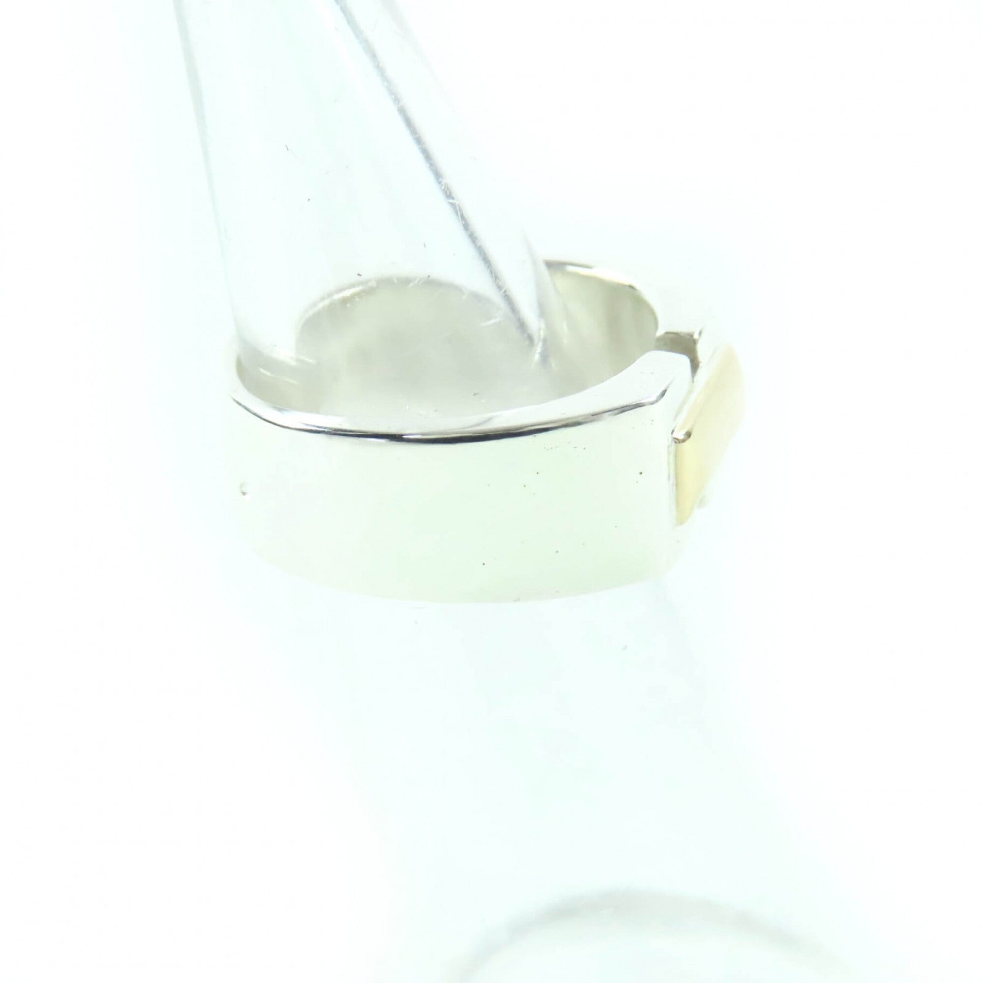 Hermes Gold Silver Silver 925 Band Ring (Pre-Owned)
