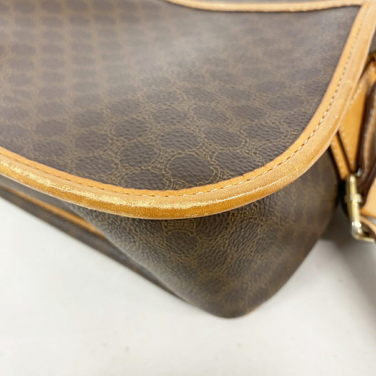 Celine Brown Pvc Shoulder Bag (Pre-Owned)