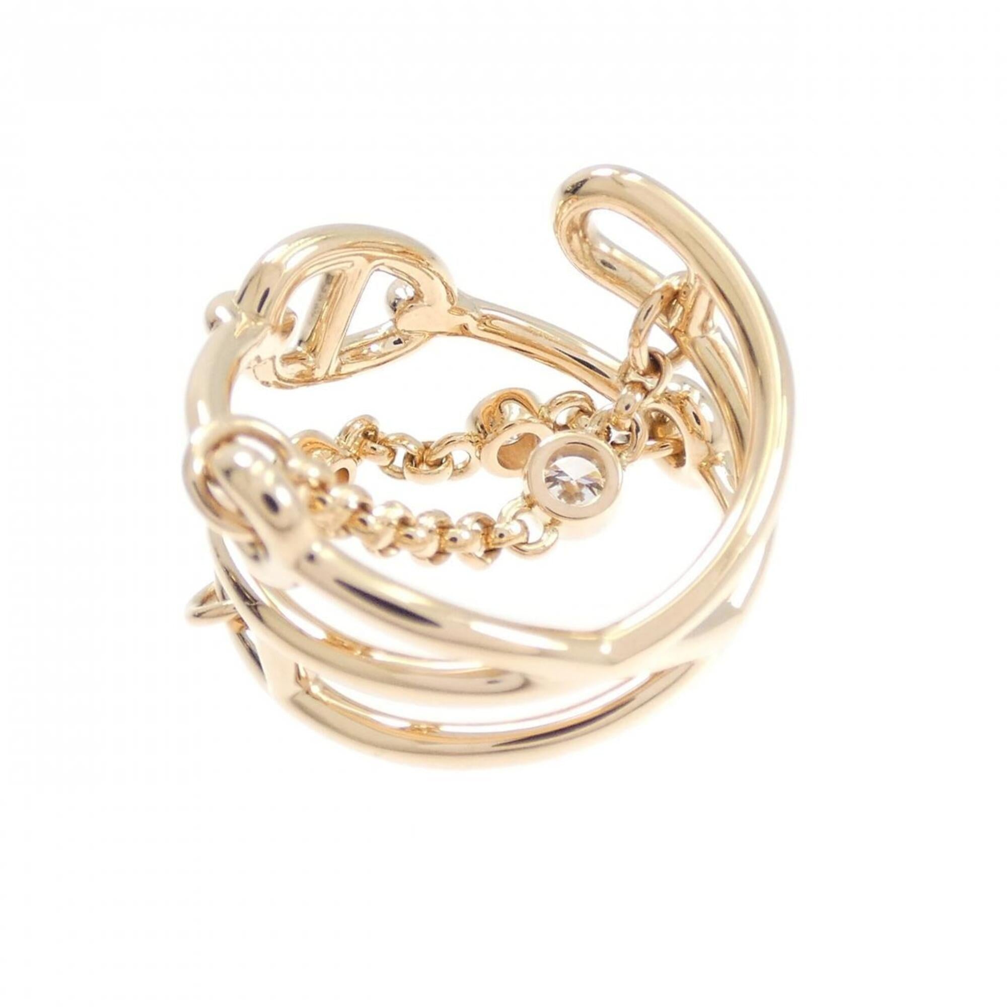 Hermes Pink Gold (18K) Band Ring (Pre-Owned)