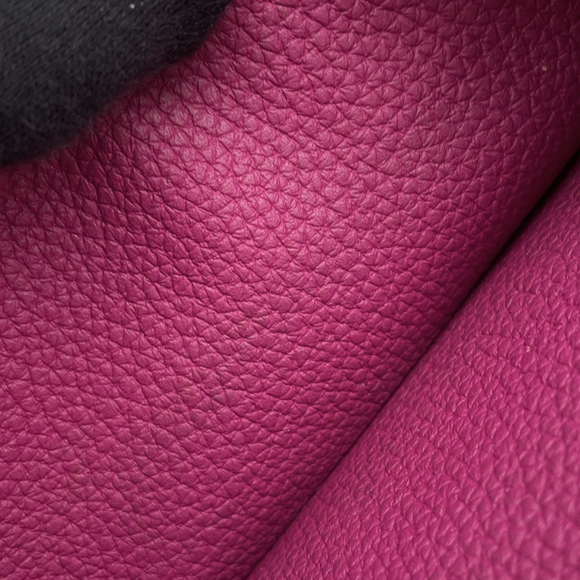 Hermes Kara Rose Purple Togo Leather Long Wallet (Bi-Fold) (Pre-Owned)