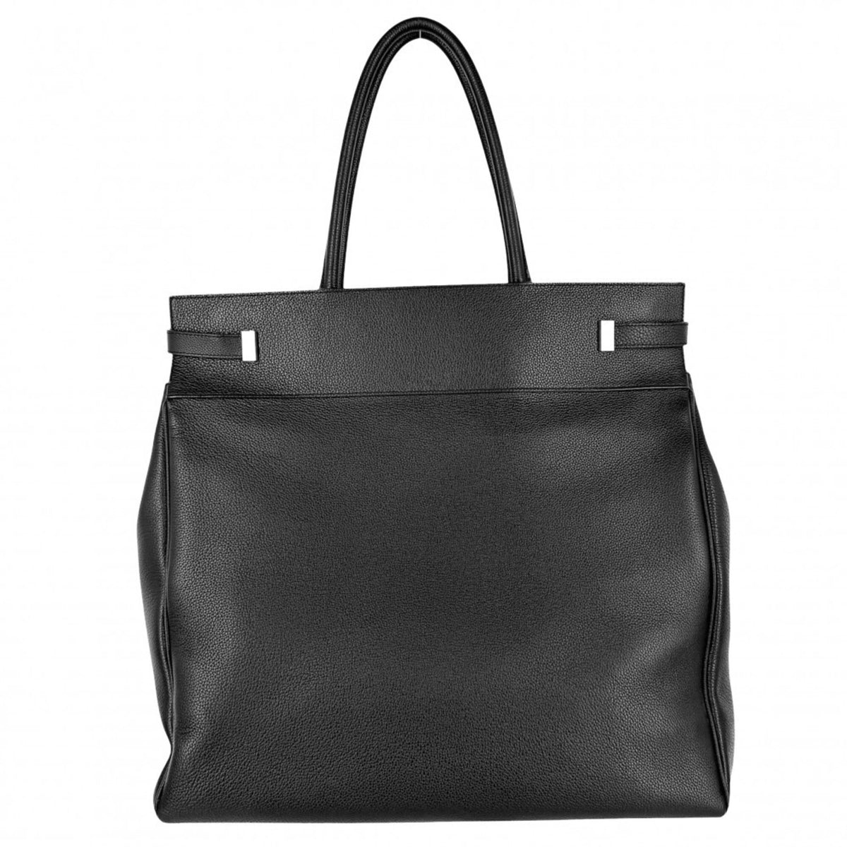 Saint Laurent Black Leather Handbag Tote Bag (Pre-Owned)