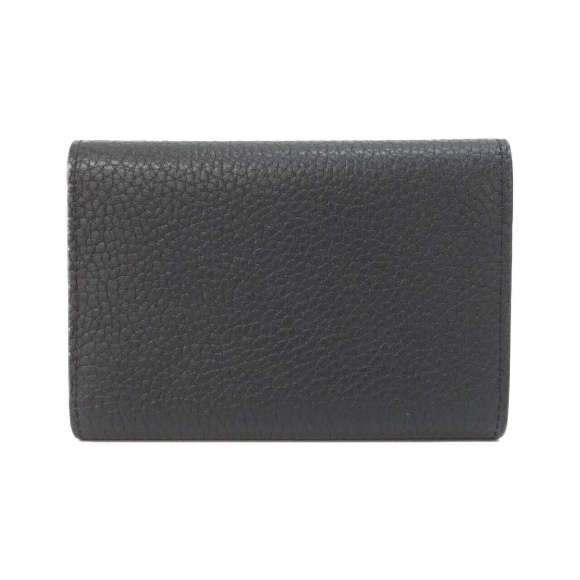 Louis Vuitton Taurillon Black Hot Pink Leather Wallet (Bi-Fold) (Pre-Owned)