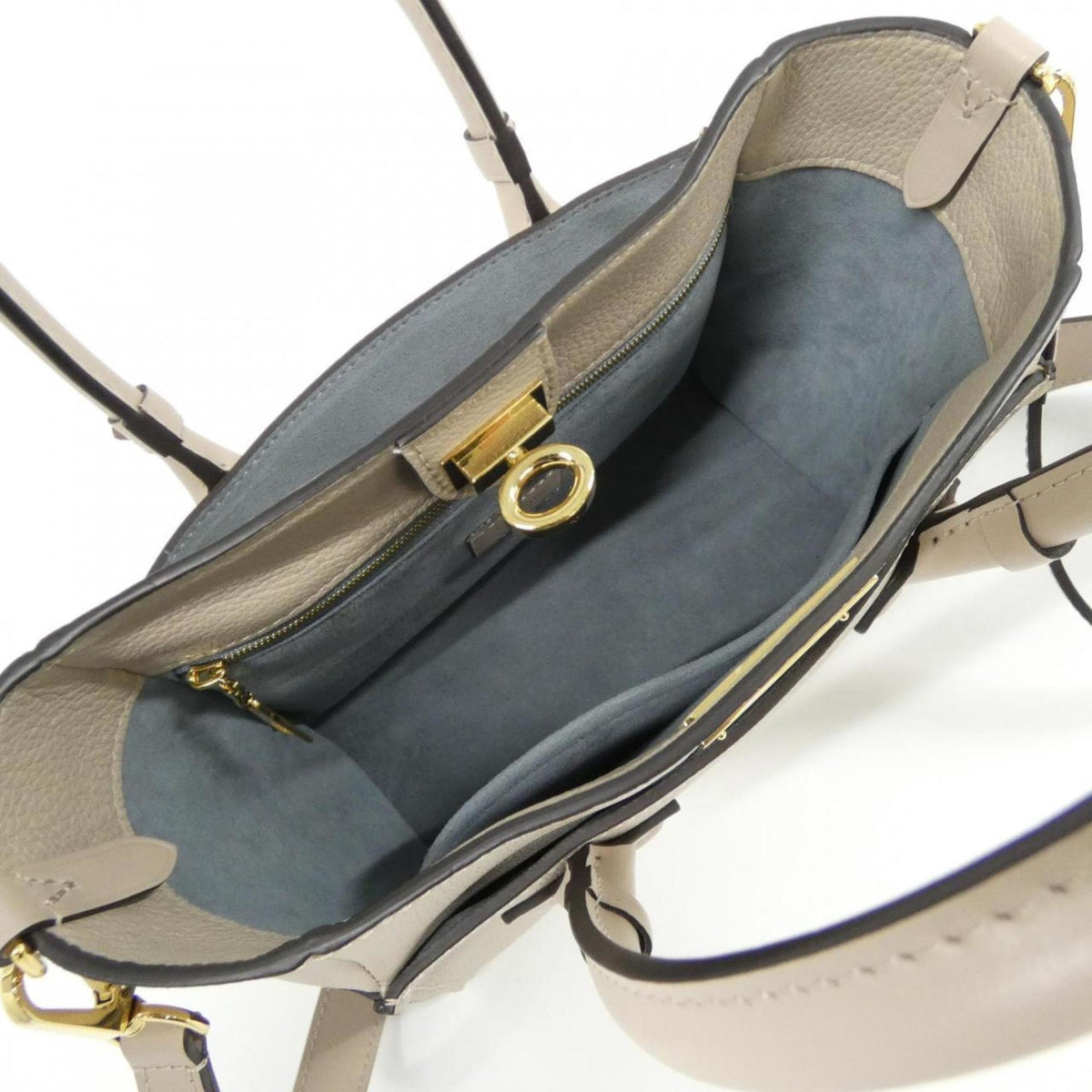 Louis Vuitton Grayish Coated Canvas Leather Handbag (Pre-Owned)