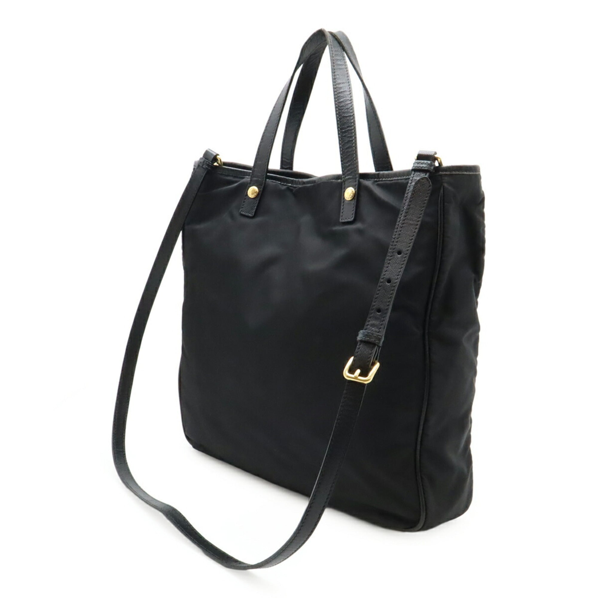 Prada Black Nero Nylon Shoulder Bag Tote Bag (Pre-Owned)