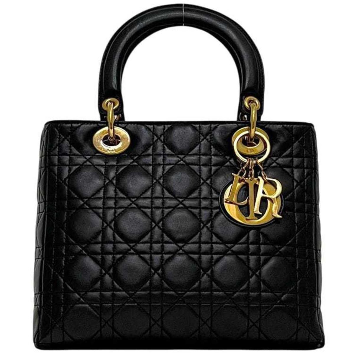 Christian Dior Black Leather Handbag (Pre-Owned)