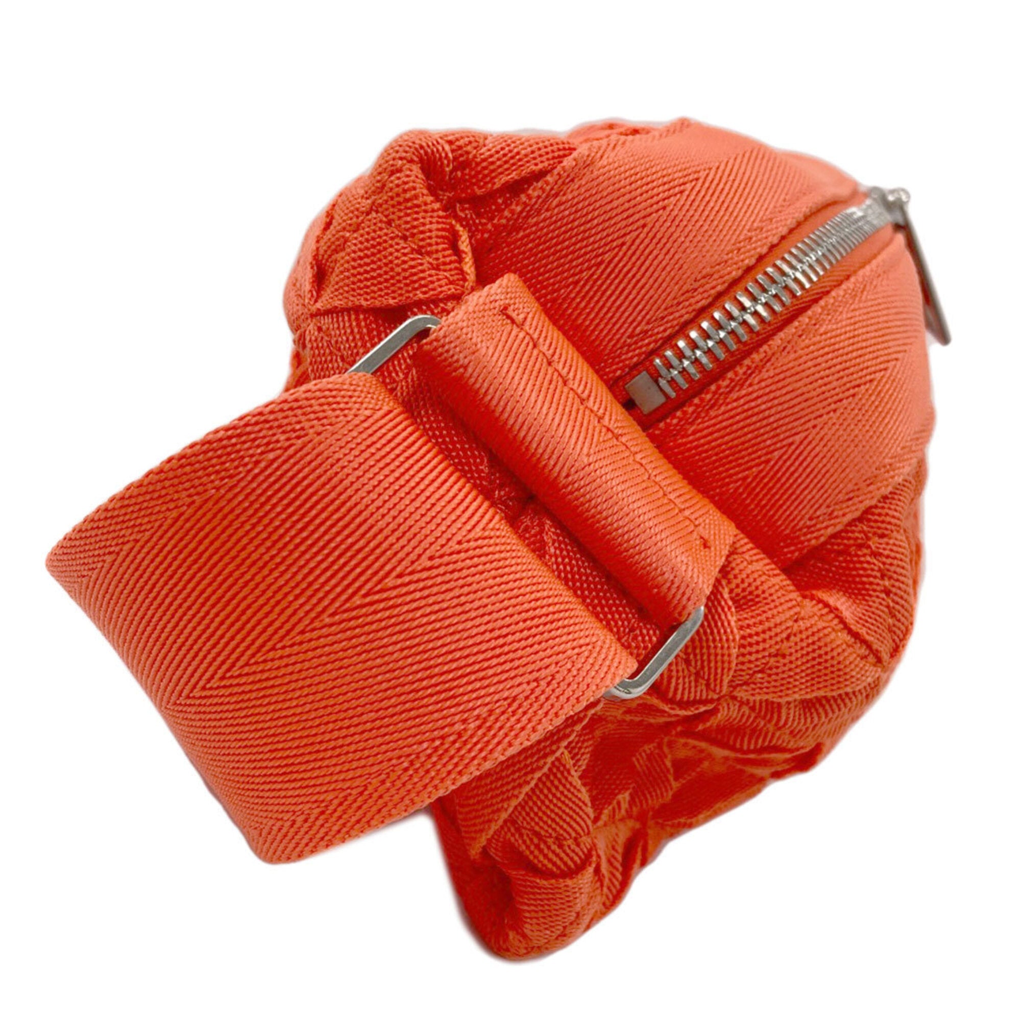 Bottega Veneta Orange Canvas Sling Bag (Pre-Owned)