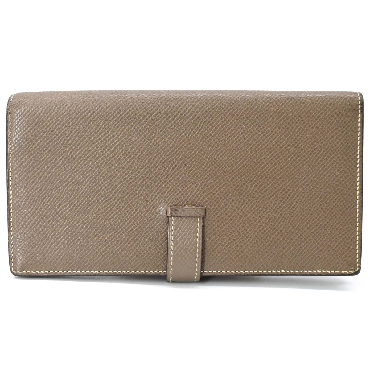 Hermes Grayish Epsom Leather Coin Purse/Coin Case (Pre-Owned)