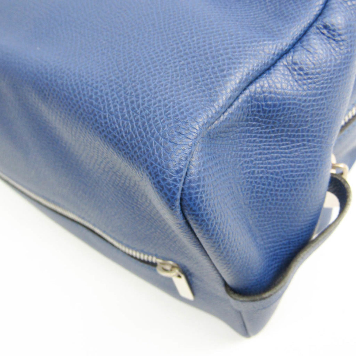 Valextra Royal Blue Leather Clutch Bag Pouch (Pre-Owned)
