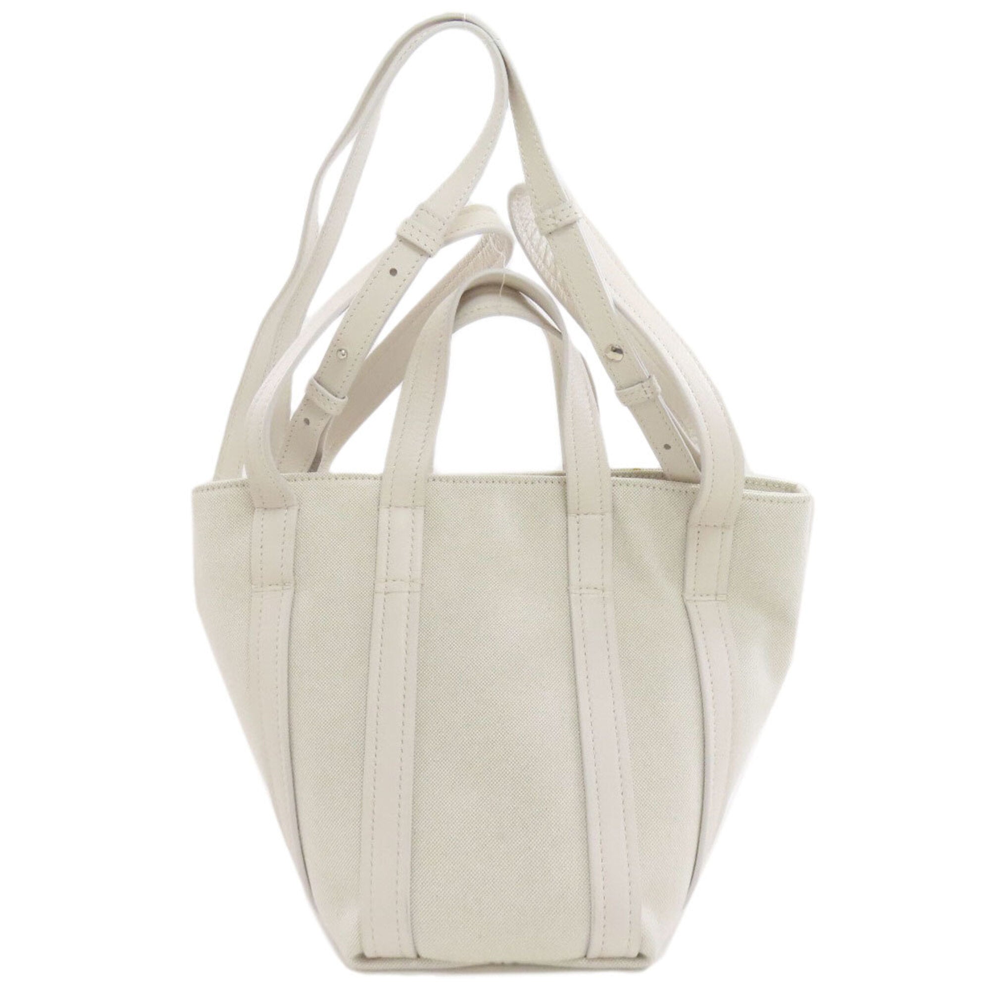 Balenciaga White Canvas Handbag (Pre-Owned)