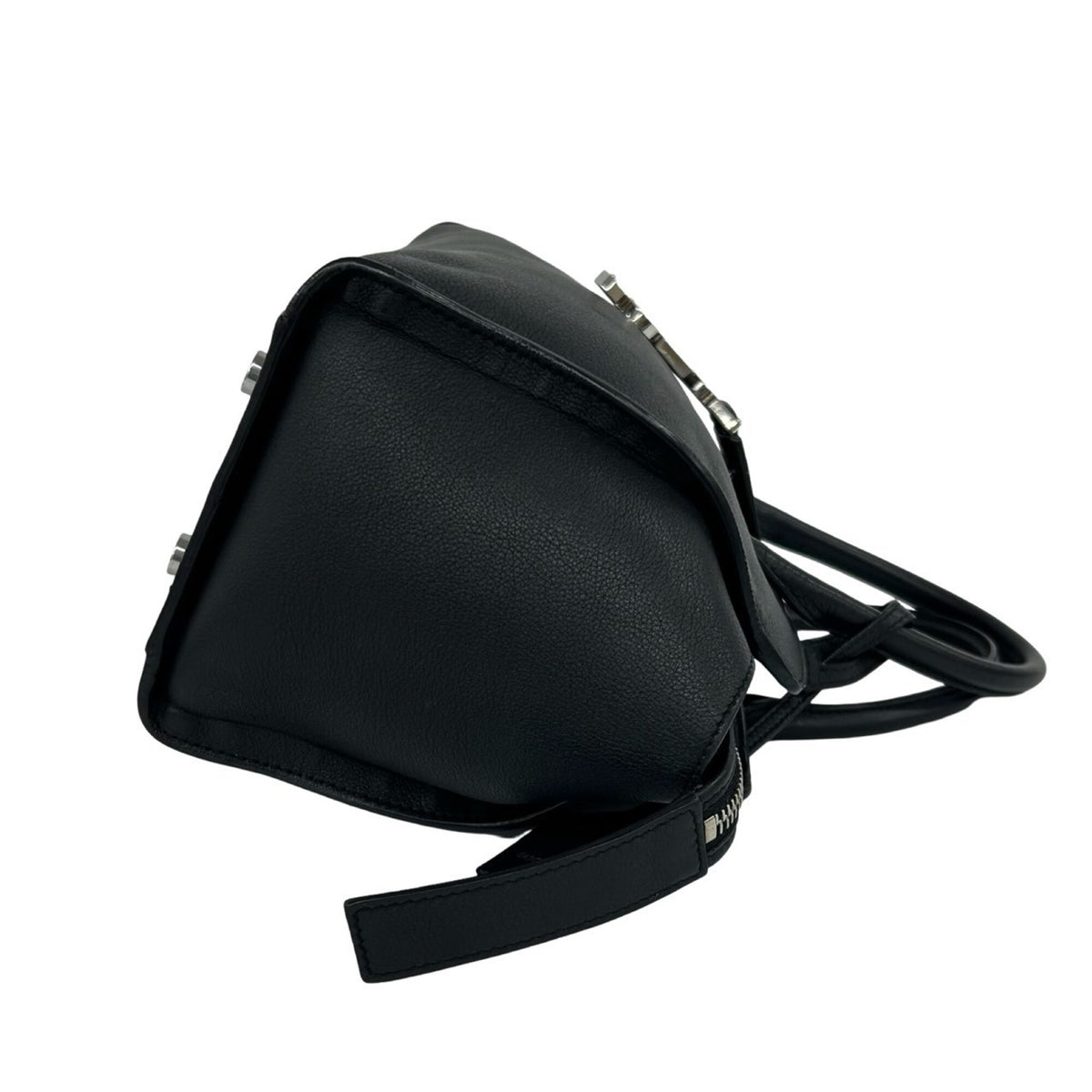 Saint Laurent Black Leather Handbag Shoulder Bag (Pre-Owned)