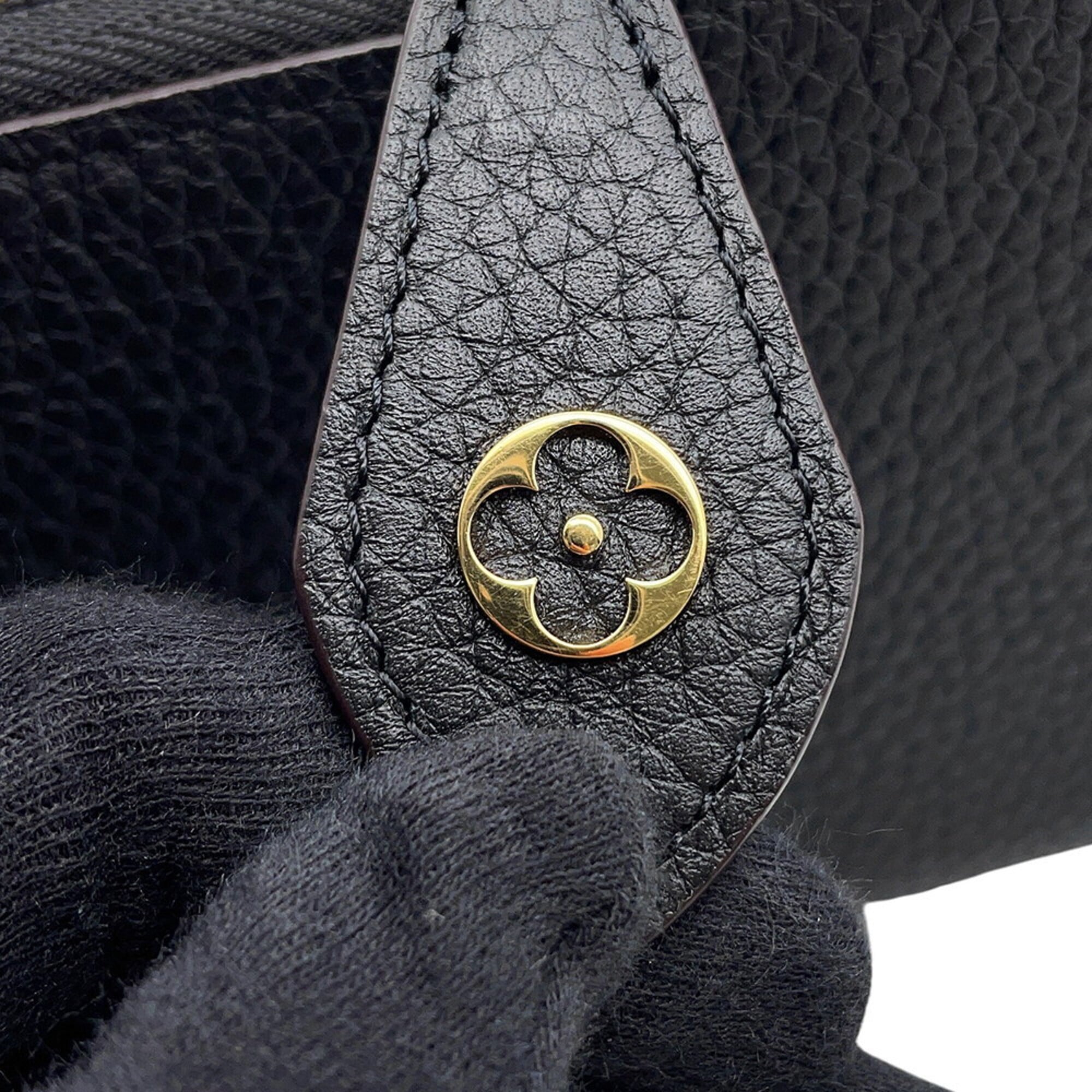 Louis Vuitton Black Noir Pink Leather Long Wallet (Bi-Fold) (Pre-Owned)
