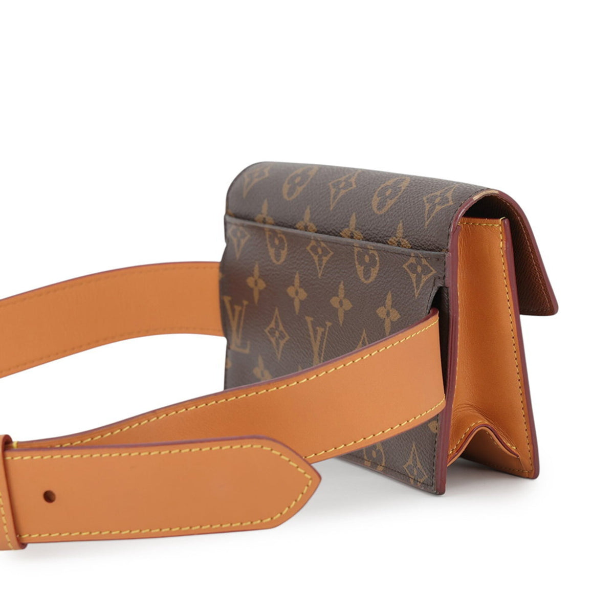 Louis Vuitton Brown Monogram Monogram Fanny Pack Handbag Pouch (Pre-Owned)