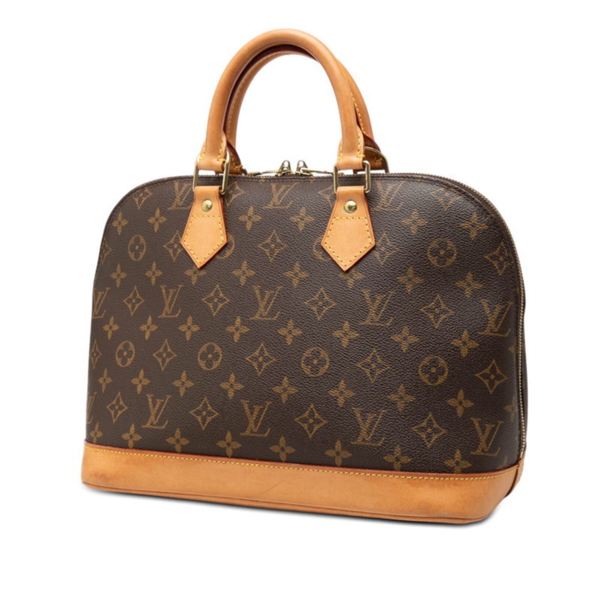 Louis Vuitton Monogram Brown Pvc Leather Handbag (Pre-Owned)