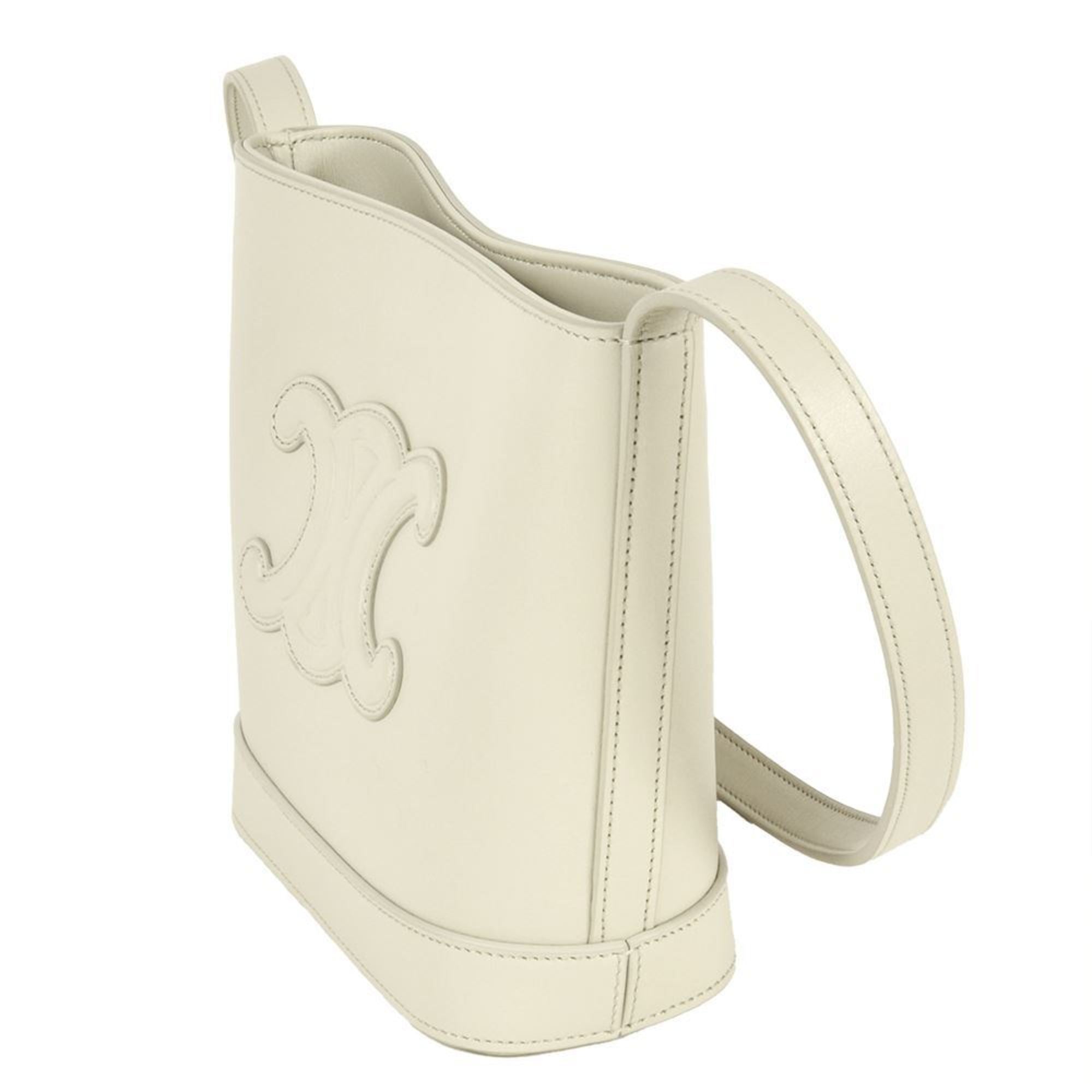 Celine White Leather Shoulder Bag (Pre-Owned)