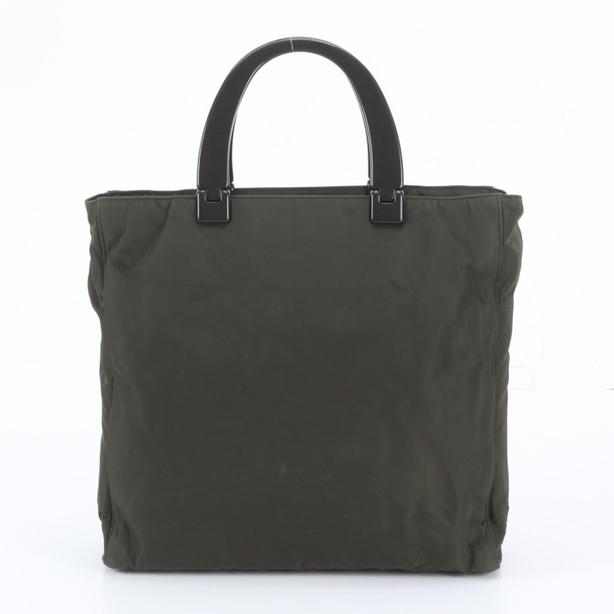 Prada Black Green Khaki Handbag Shoulder Bag Tote Bag (Pre-Owned)