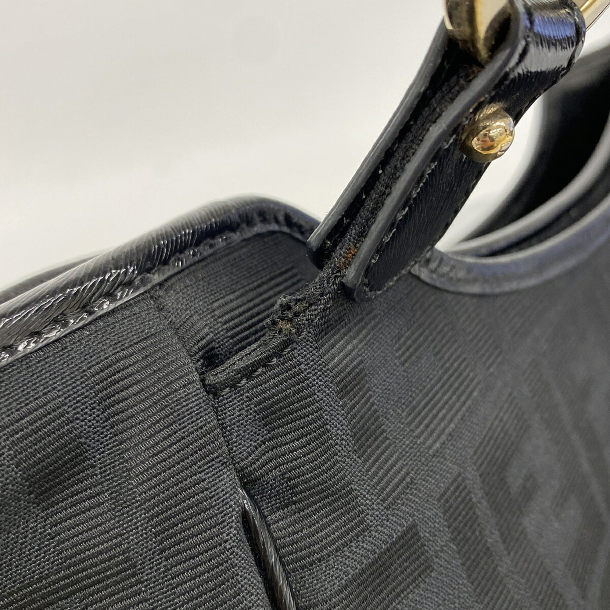 Fendi Black Nylon Canvas Tote Bag (Pre-Owned)