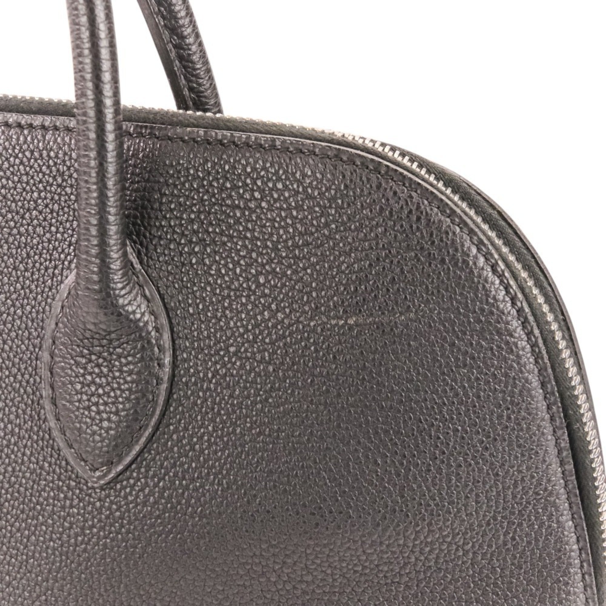 Hermes Black Leather Handbag (Pre-Owned)