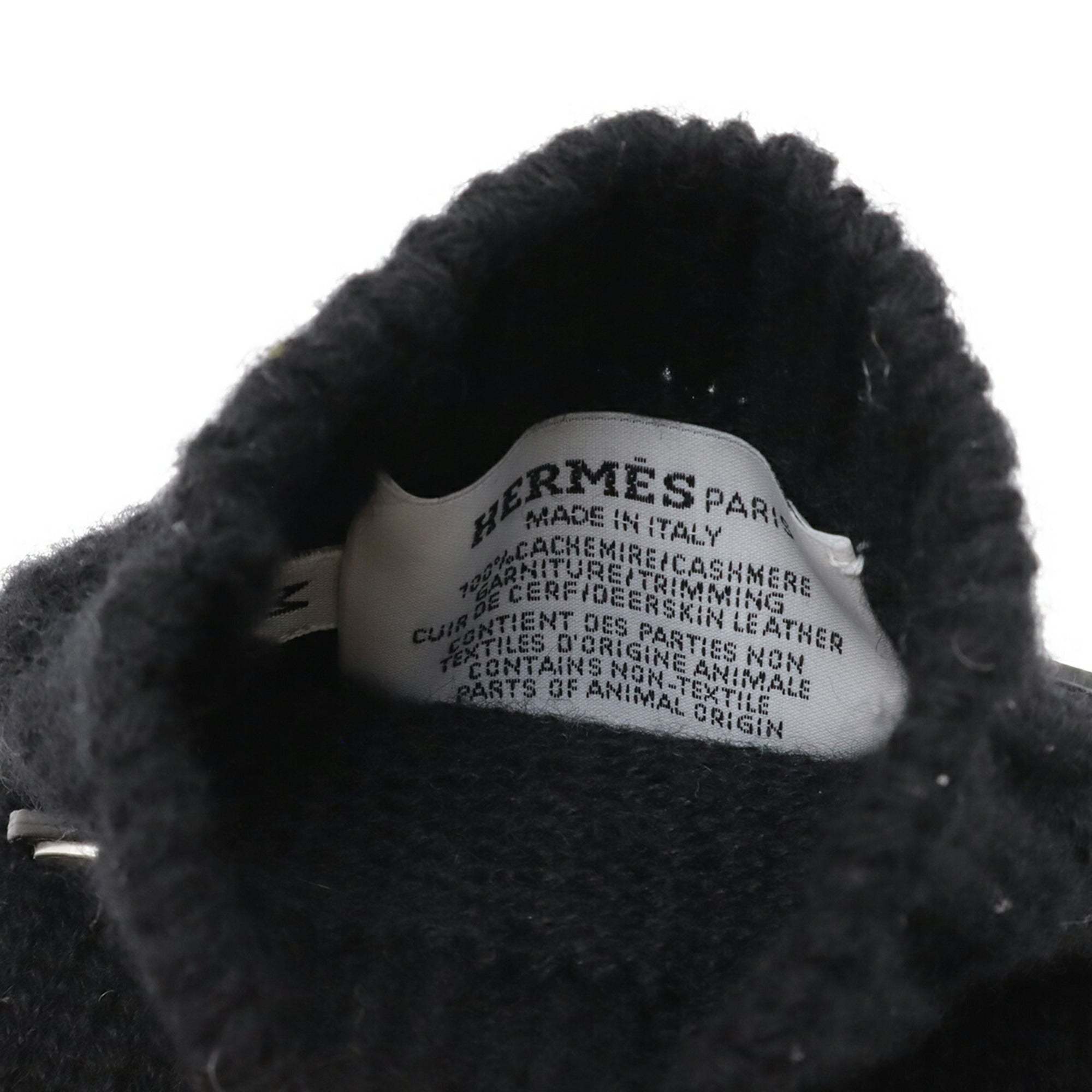 Hermes Sellier Black Cashmere Warm Gloves (Pre-Owned)