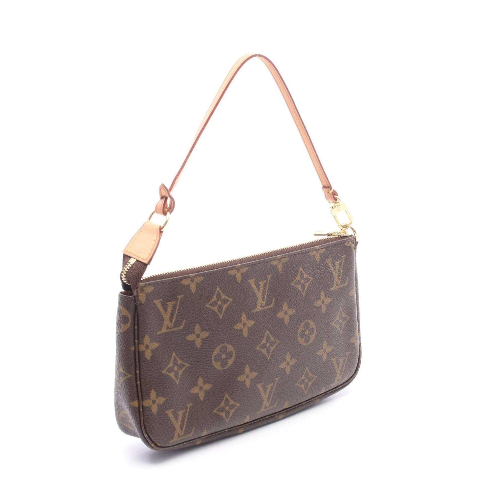 Louis Vuitton Brown Coated Canvas Pvc Monogram Leather Handbag (Pre-Owned)