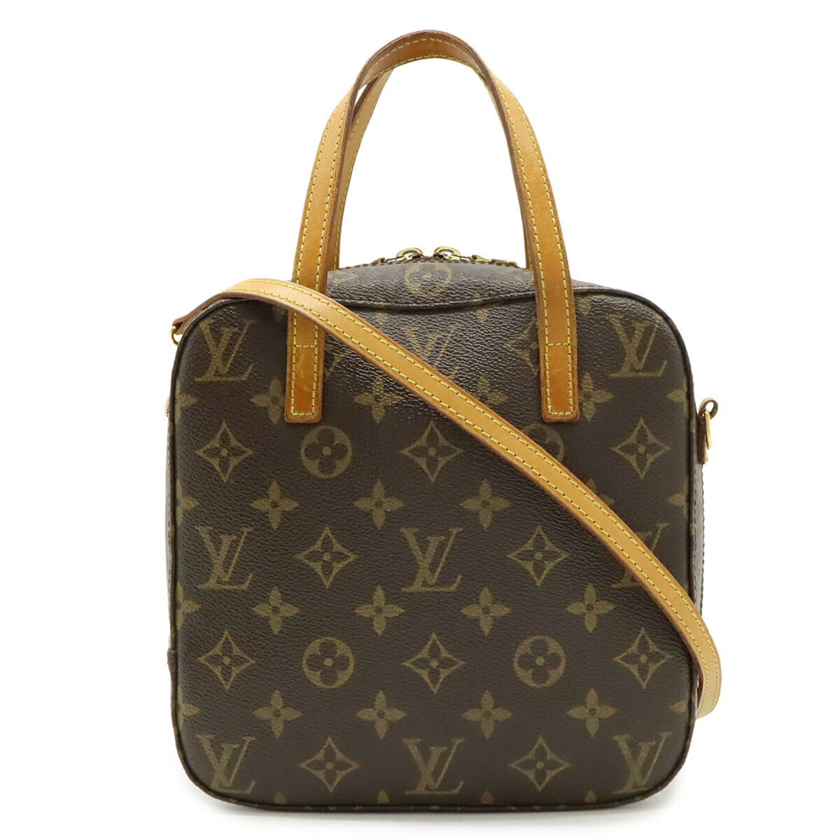 Louis Vuitton Brown Galle Monogram White Monogram Handbag Shoulder Bag (Pre-Owned)